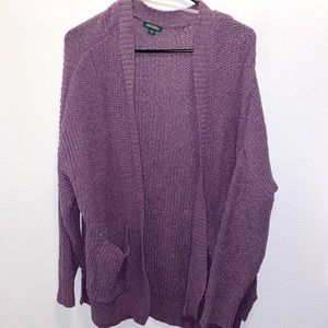 Purple oversized cardigan